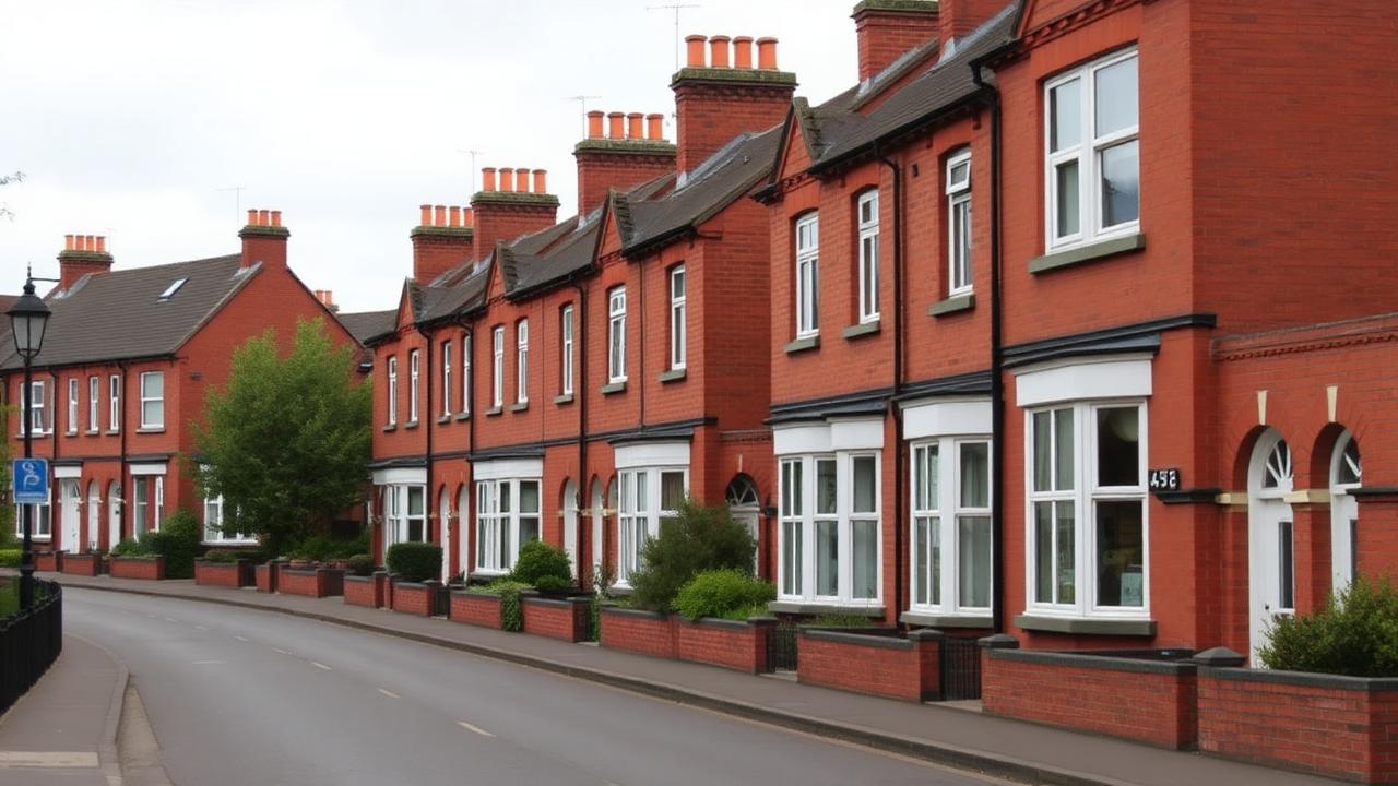 Burton upon Trent brewing-town residential street, JBRC Ltd electrician coverage area